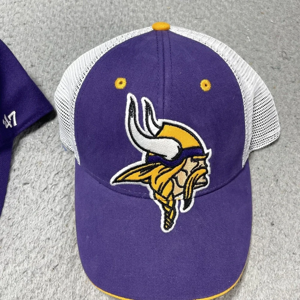 Minnesota Vikings Hat Cap Snap Back Mens One‎ Size Purple NFL Football 47 Lot 2